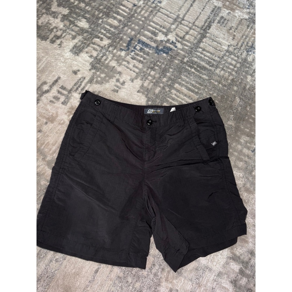 Eddie Bauer Sport Womens Black Nylon Ripstop Hiking Shorts Size 6 Tall
